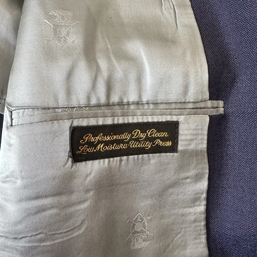 Vtg‎ Hart Schaffner Marx 46L Golden Bear Jack Nicklaus Blazer Sport Coat Jacket
